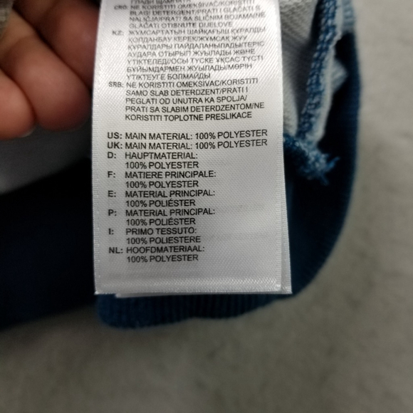 Adidas Sweatshirt Womens Size M Blue Farm Rio Borbomix Butterfly Oversized - Picture 8 of 10